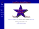Website Snapshot of LONE STAR GATES & FENCES